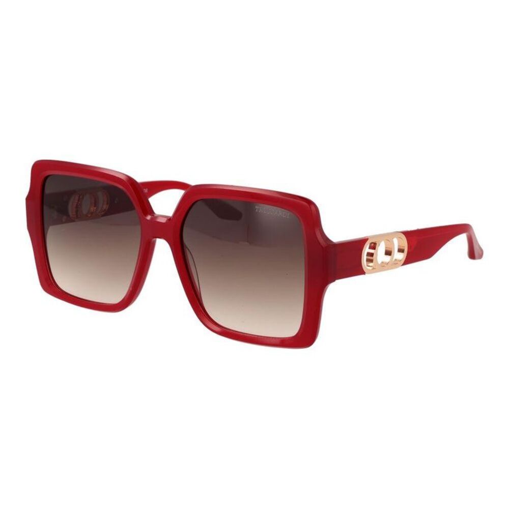Trussardi Acetate Sunglasses with Sleek Design Women Red